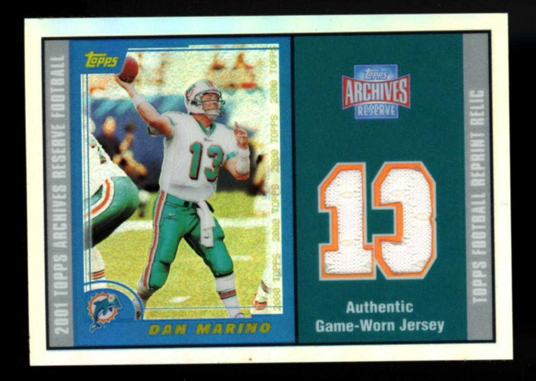 2000 Topps Archives Reserve Dan Marino Game-Worn Jersey Relic (1 of 2)