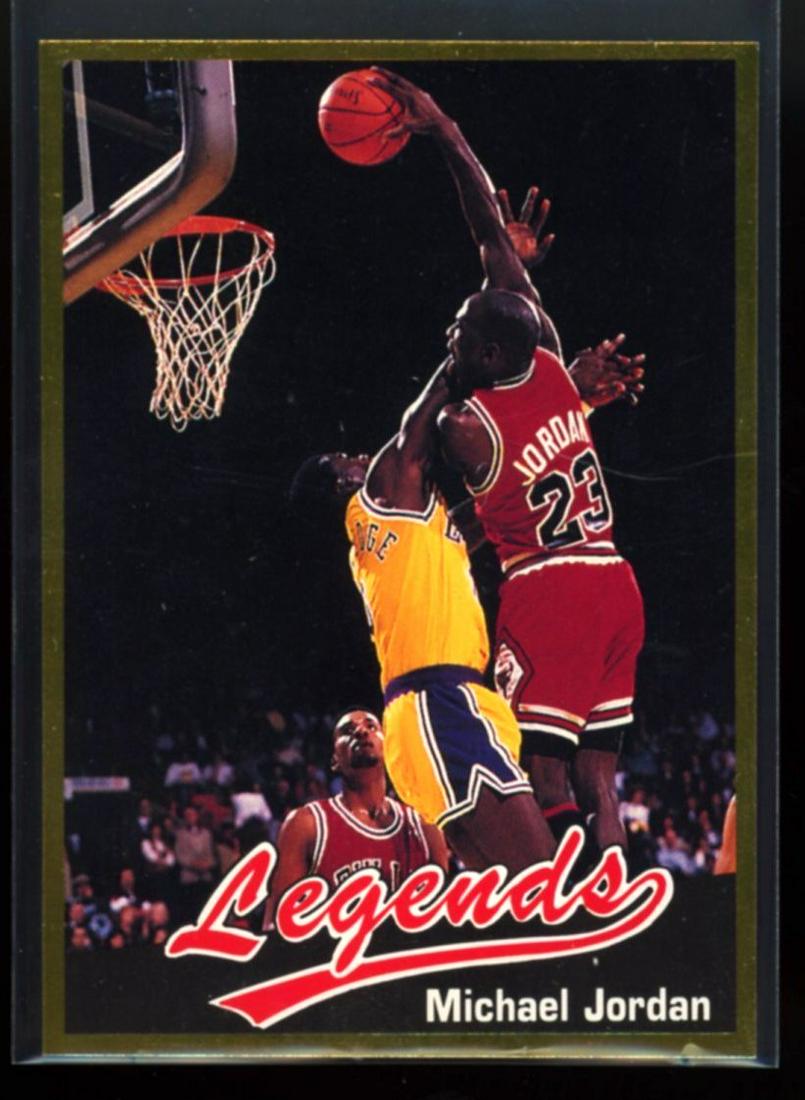 1990 Legends Sports Magazine Michael Jordan Hand Cut Gold (1 of 2)