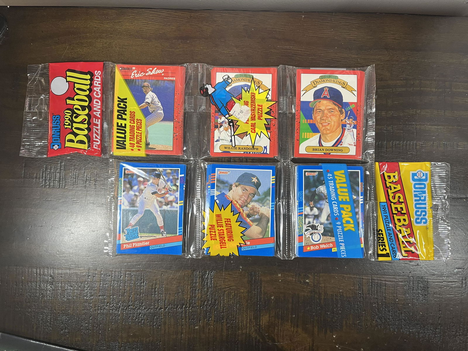 1990 & 1991 Donruss Baseball Rack Packs Factory Sealed (1 of 2)