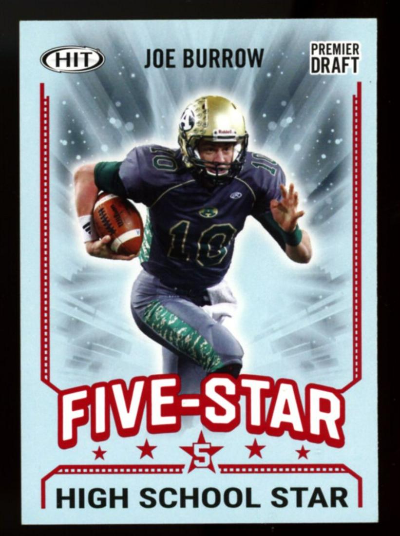 2020 SAGE JOE BURROW FIVE-STAR HIGH SCHOOL ROOKIE CRD (1 of 2)
