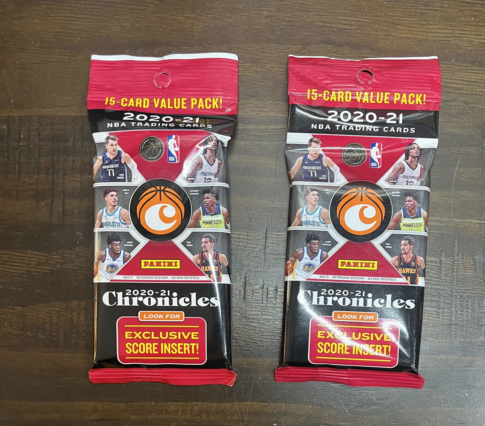 (2) 2020-21 Panini Chronicles Basketball Sealed Packs (1 of 2)