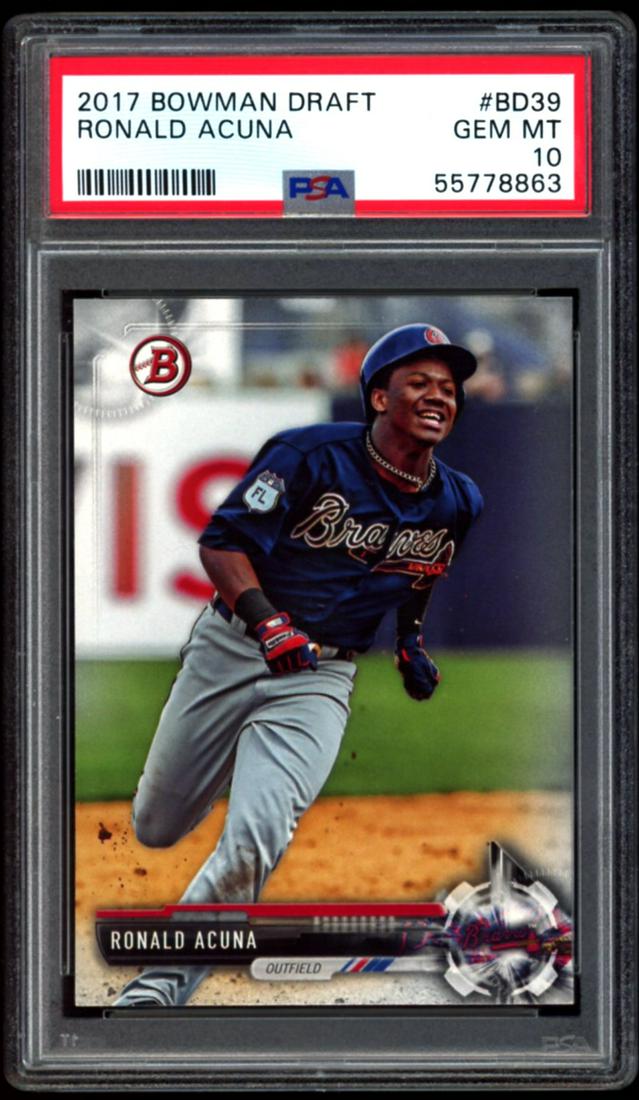 2017 Bowman Draft Ronald Acuna Rookie PSA 10 (1 of 2)