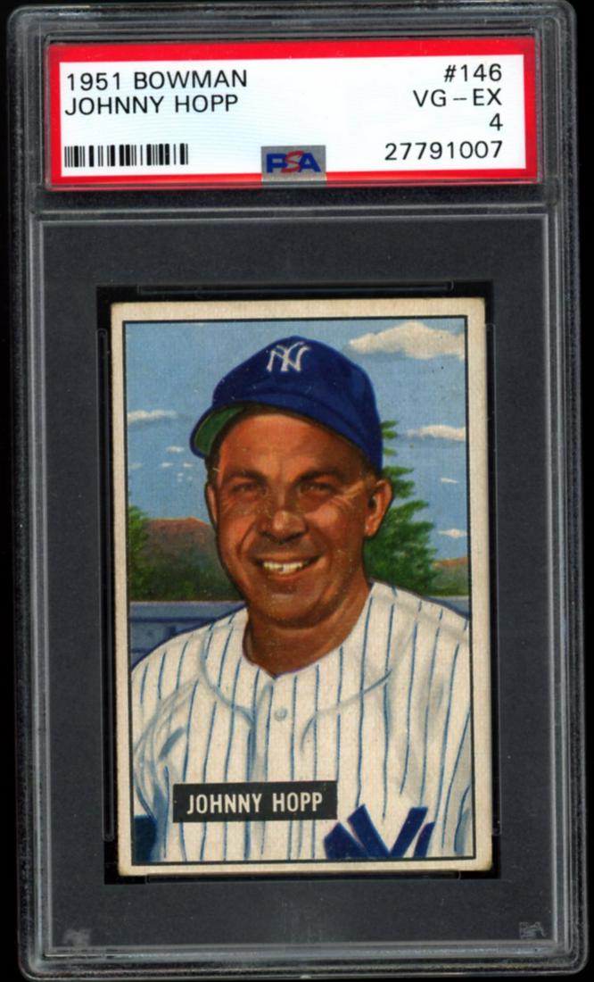 1951 Bowman #146 Johnny Hoff PSA 4 VG-EX (1 of 2)
