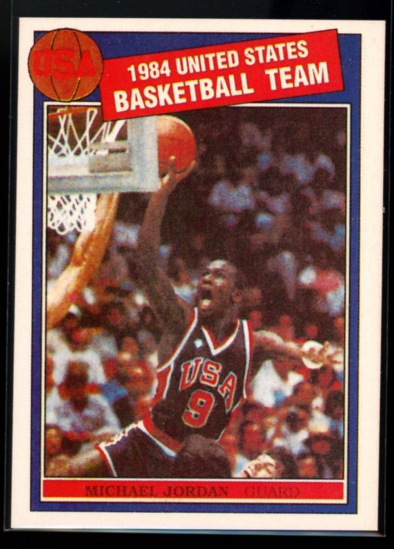 1984 Michael Jordan Olympic Promo Card NM (1 of 2)
