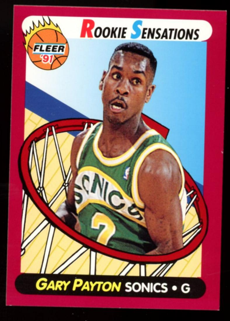 1991 Fleer Gary Payton Rookie Sensations NM (1 of 2)