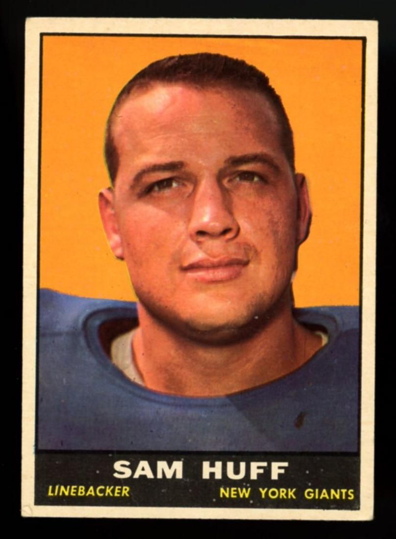 1961 Topps #91 Sam Huff: 1961 Topps #91 Sam Huff
