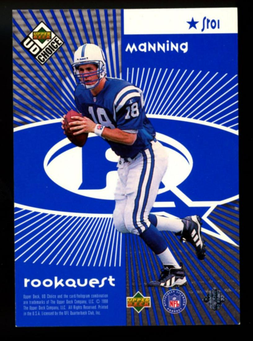 1998 UD Collectors Choice Peyton Manning Rookie (1 of 2)