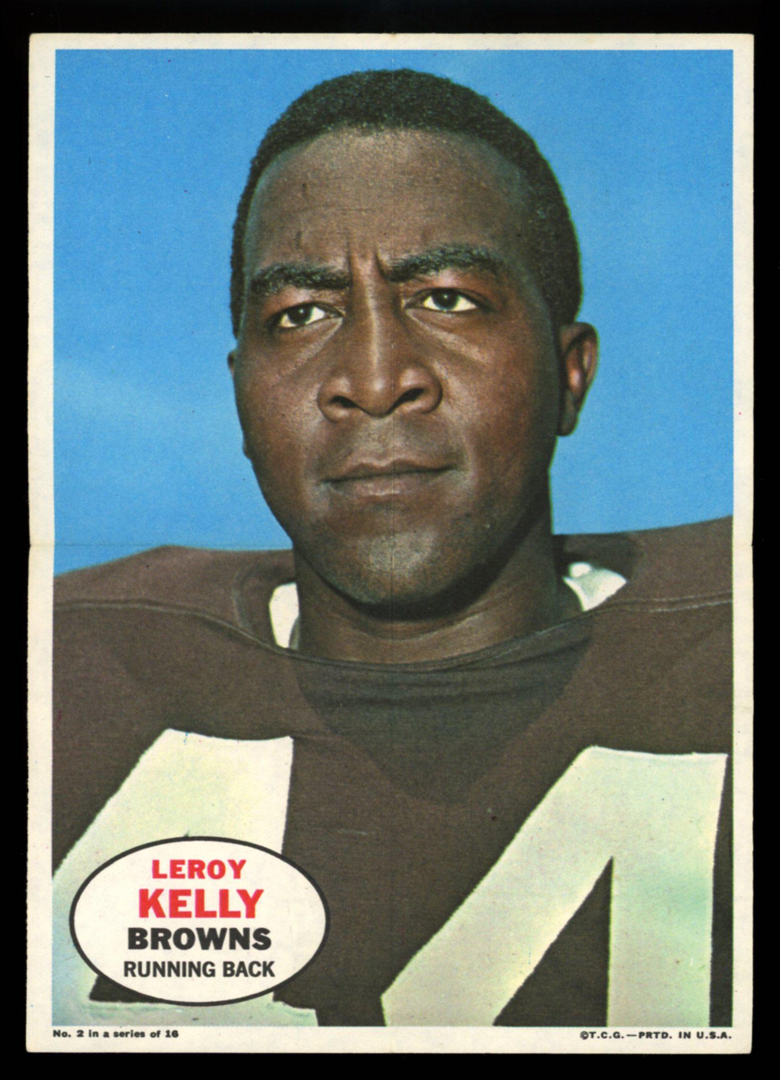 1968 Topps Poster #2 Leroy Kelly: 1968 Topps Poster #2 Leroy Kelly