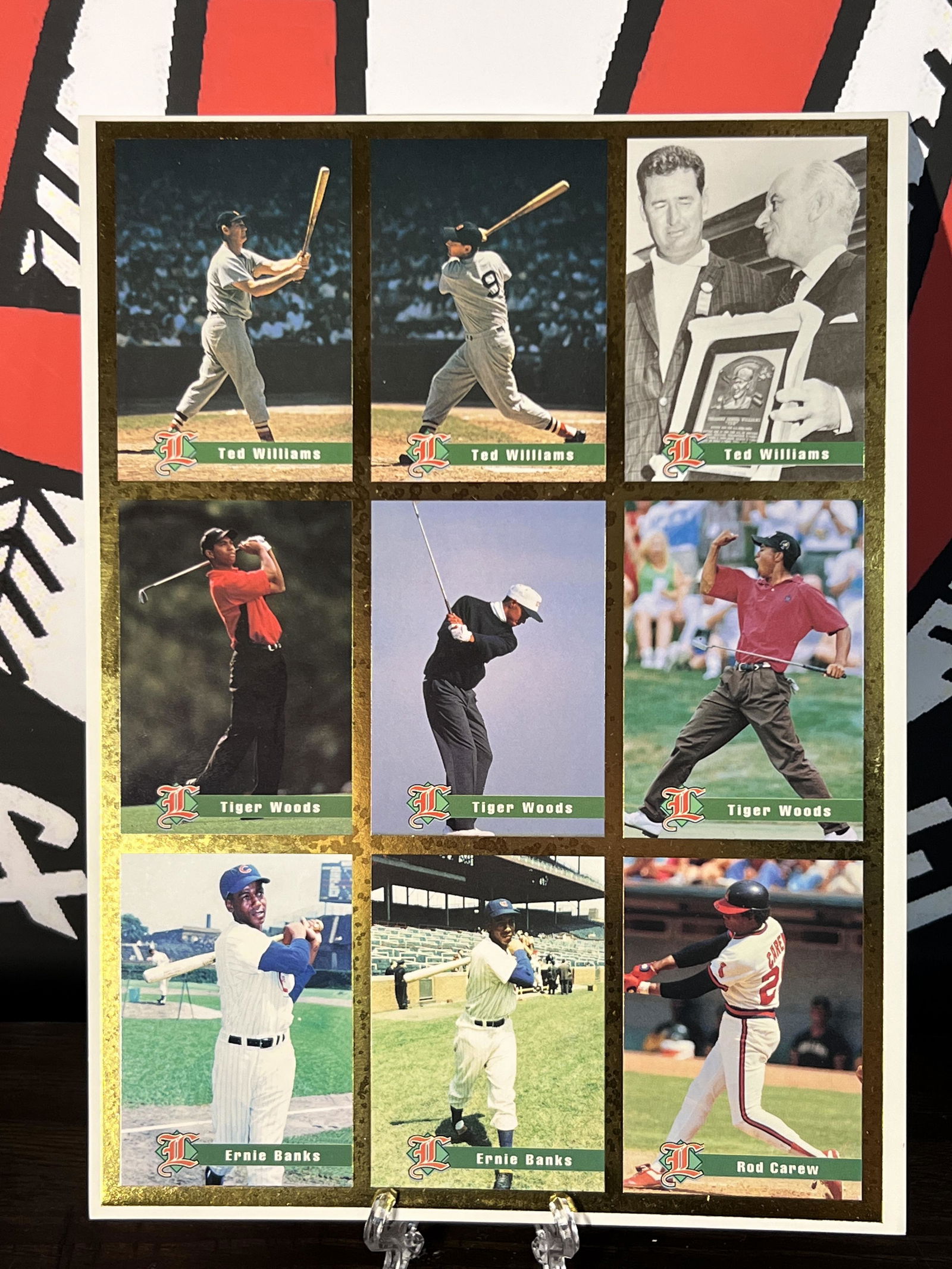 Sports Legends Magazine Uncut Sheet With Tiger Woods Rookie (1 of 2)