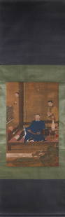 A Chinese figure painting, Gao Zhiding mark: 78Ã—48cm