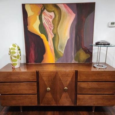 Large Vintage Walnut Server Credenza by American of Martinsville (1 of 1)