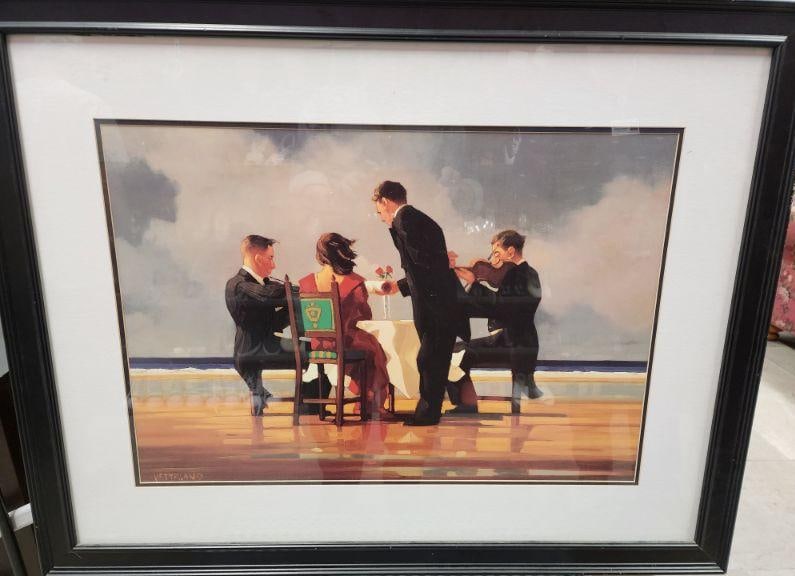 Large Lithograph Reproduction of  "Elegy for the Dead Admiral" by Jack Vettriano, (1 of 1)