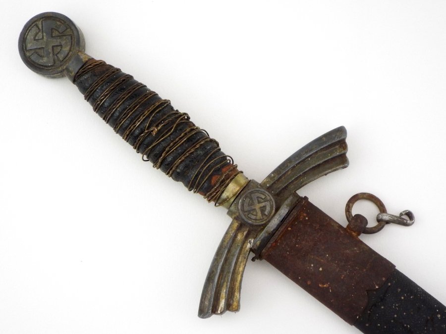 German WWII Luftwaffe Officers Dagger Unmarked Blade (1 of 17)