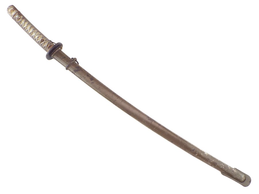 WWII Japanese NCO Officers Battle KATANA Sword, Rare Arsenal, Matching # 38803 (1 of 20)