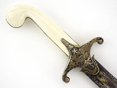 Antique Very Good 19th C. Islamic Ottoman Turkish High Ranking Officers SHAMSHIR Sword (1 of 18)