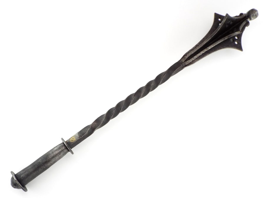 Very Rare 15th-17th C. French or Italian All-steel Flanged Battle Mace Used for Smashing the Knights (1 of 18)