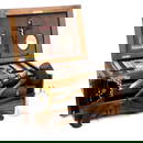 Fantastic Quality 19th C. Vampire Slayer Kit in 4-Level Custom Box with Multiple Crucifixes, Pair of