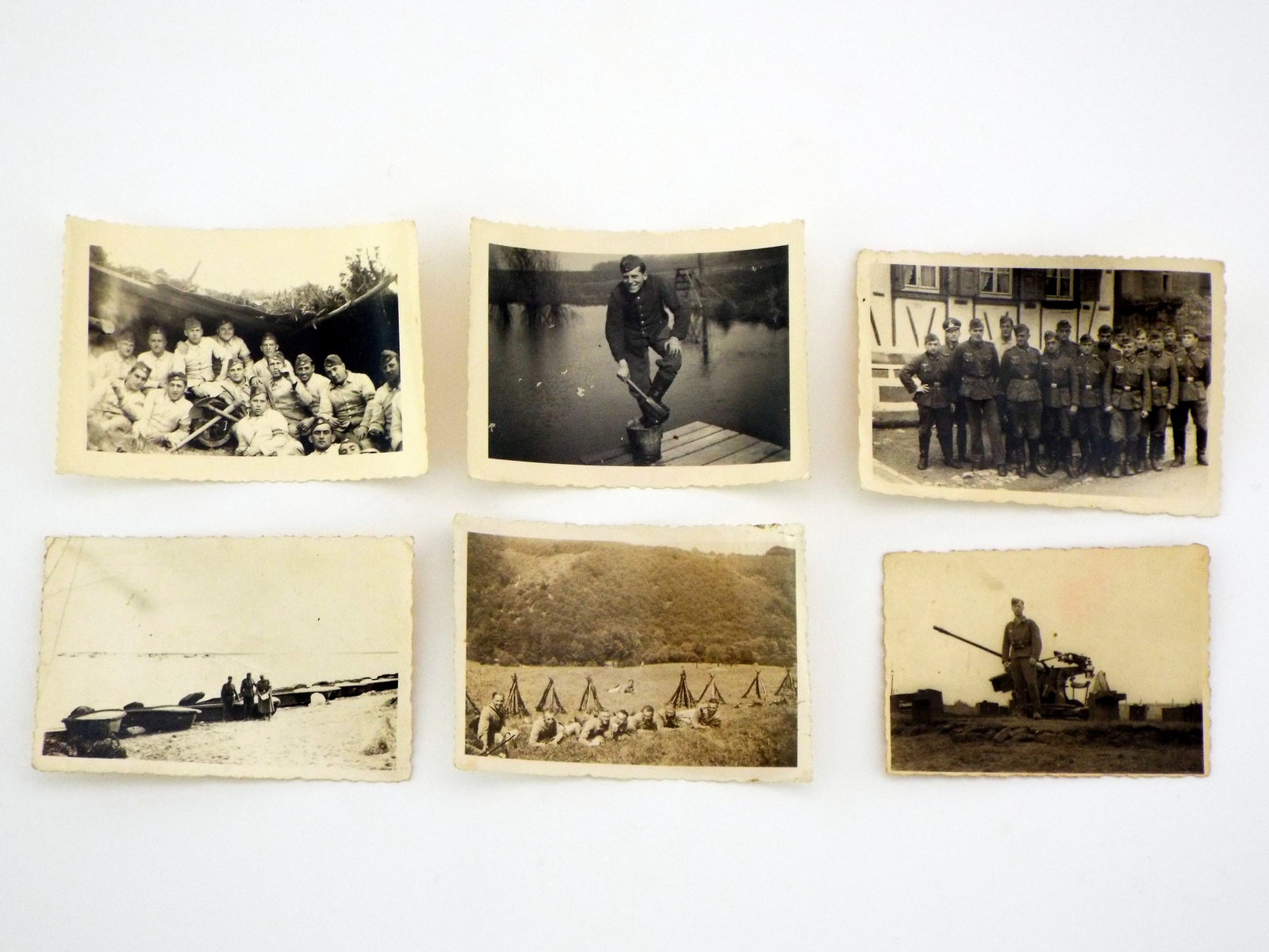 Grouping Of 6 Photos Depicting German WWII Soldiers (1 of 2)