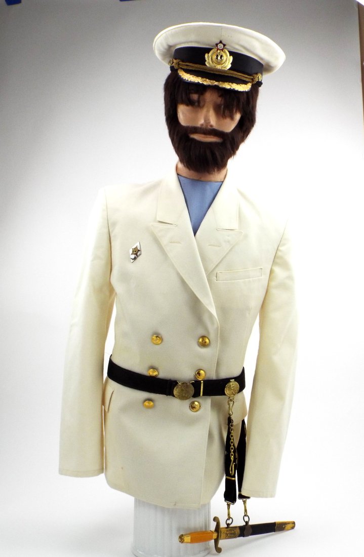 Soviet Russian Post WWII Naval Captain Uniform With Belt And Navy Dagger Dirk (1 of 20)