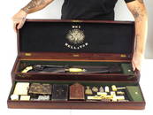 Creme De La Creme Of The Infamous Vampire Werewolf Hunting Killing Kits. Incredible Walnut Case With