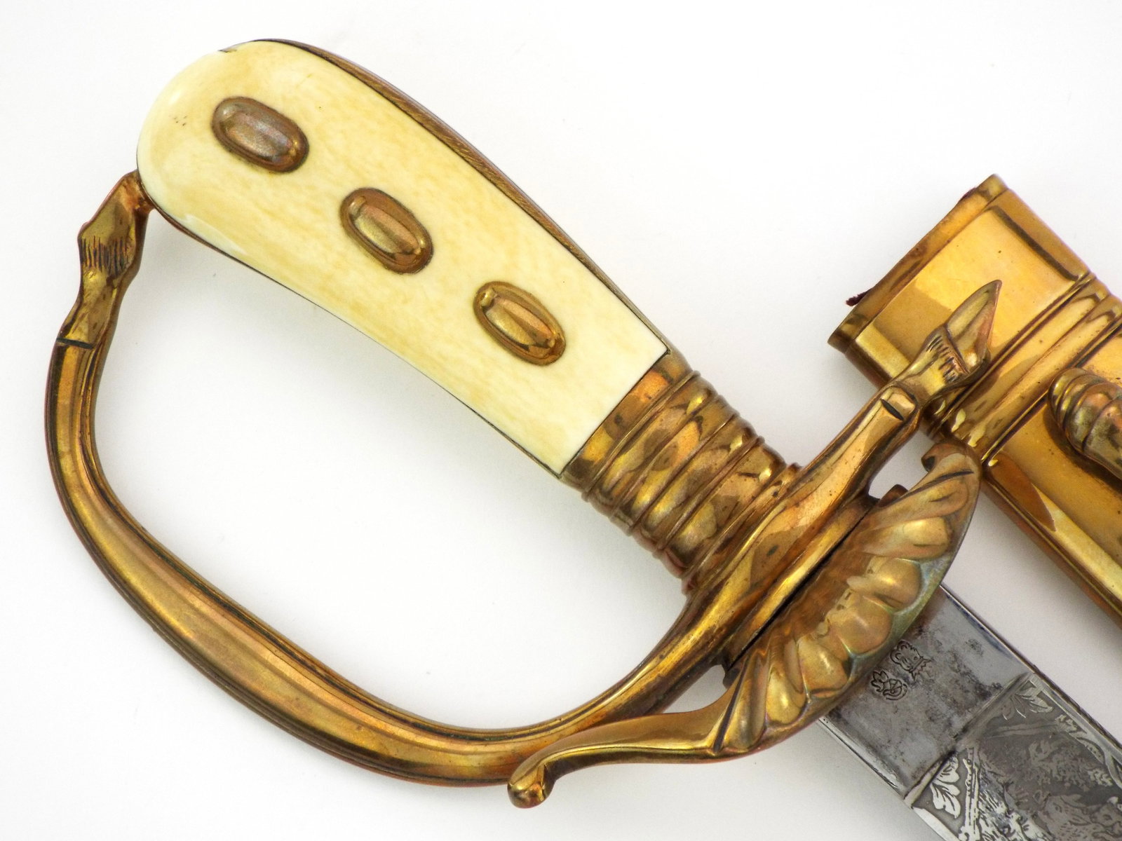 Excellent Quality German WWII Senior Forestry Official Hirschfanger Cutlass Dagger By WKC (1 of 19)