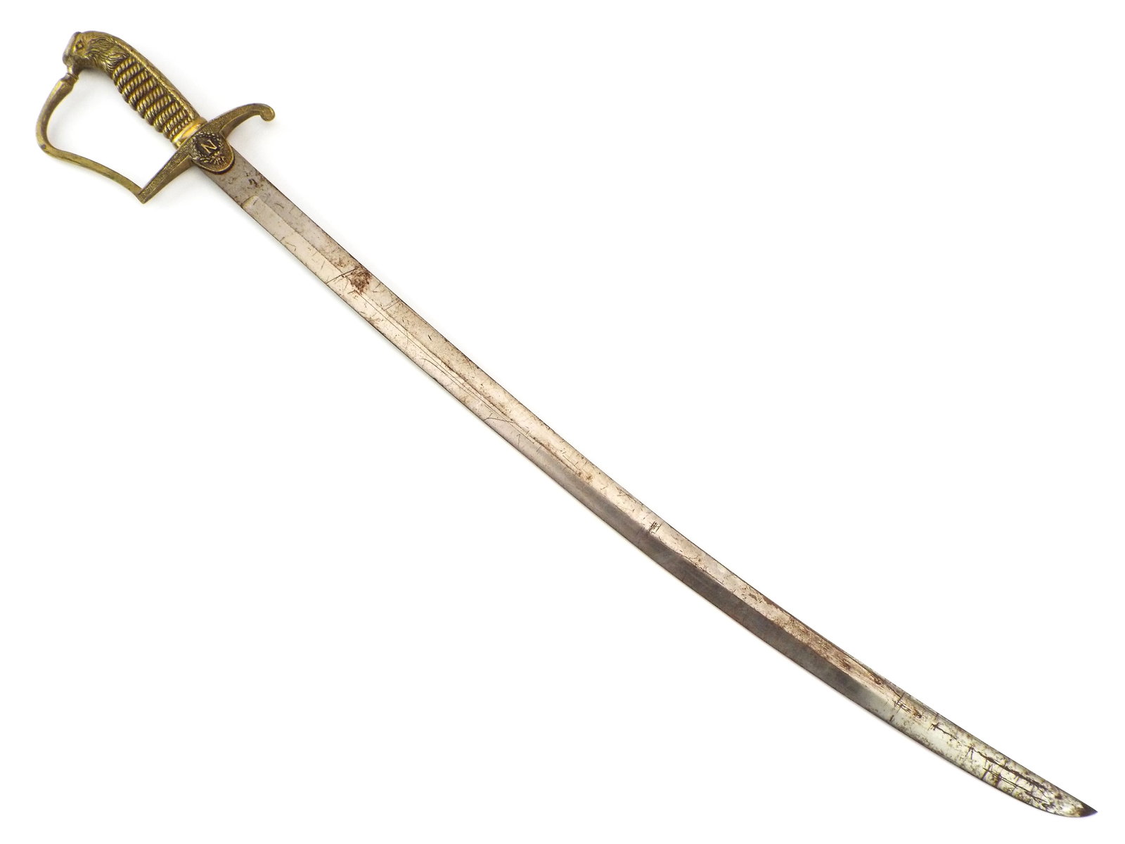Antique Napoleonic French Officer's Eagle Head Sword. (1 of 15)