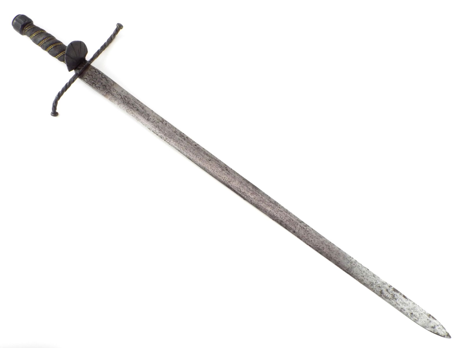 Unusual Spanish Or Italian Broadsword Rapier With Early Markings & Chased Decorations To The Blade, (1 of 19)