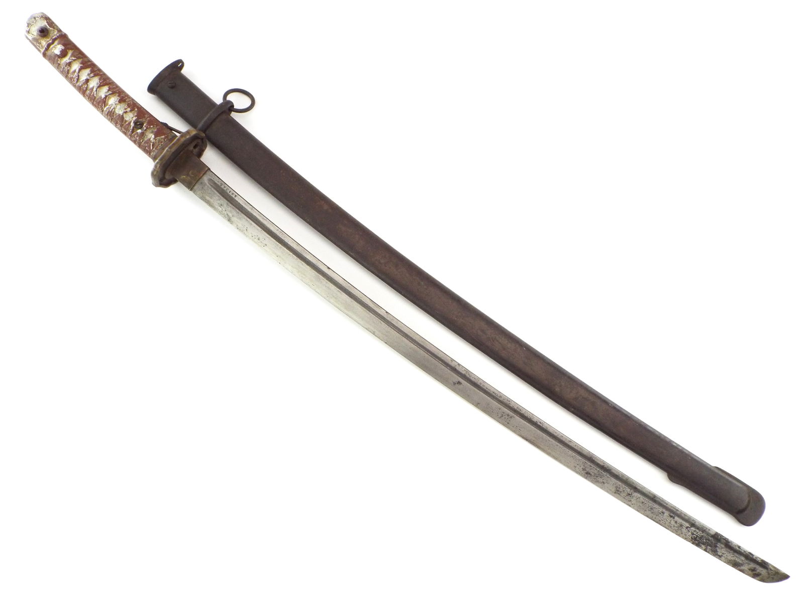 Imperial Japanese Japan WWII Army Officers NCO Type 95 Sword Katana, Ser.#127325 (1 of 17)