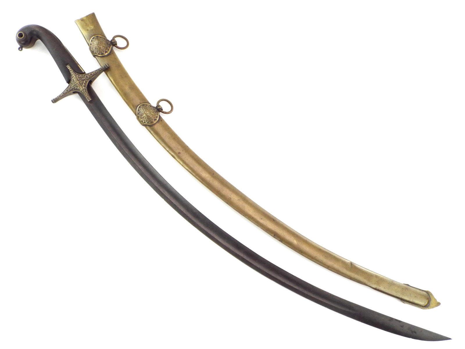 Antique  French Napoleonic Islamic Arabic  Turkish Officers Shamshir Sword (1 of 19)