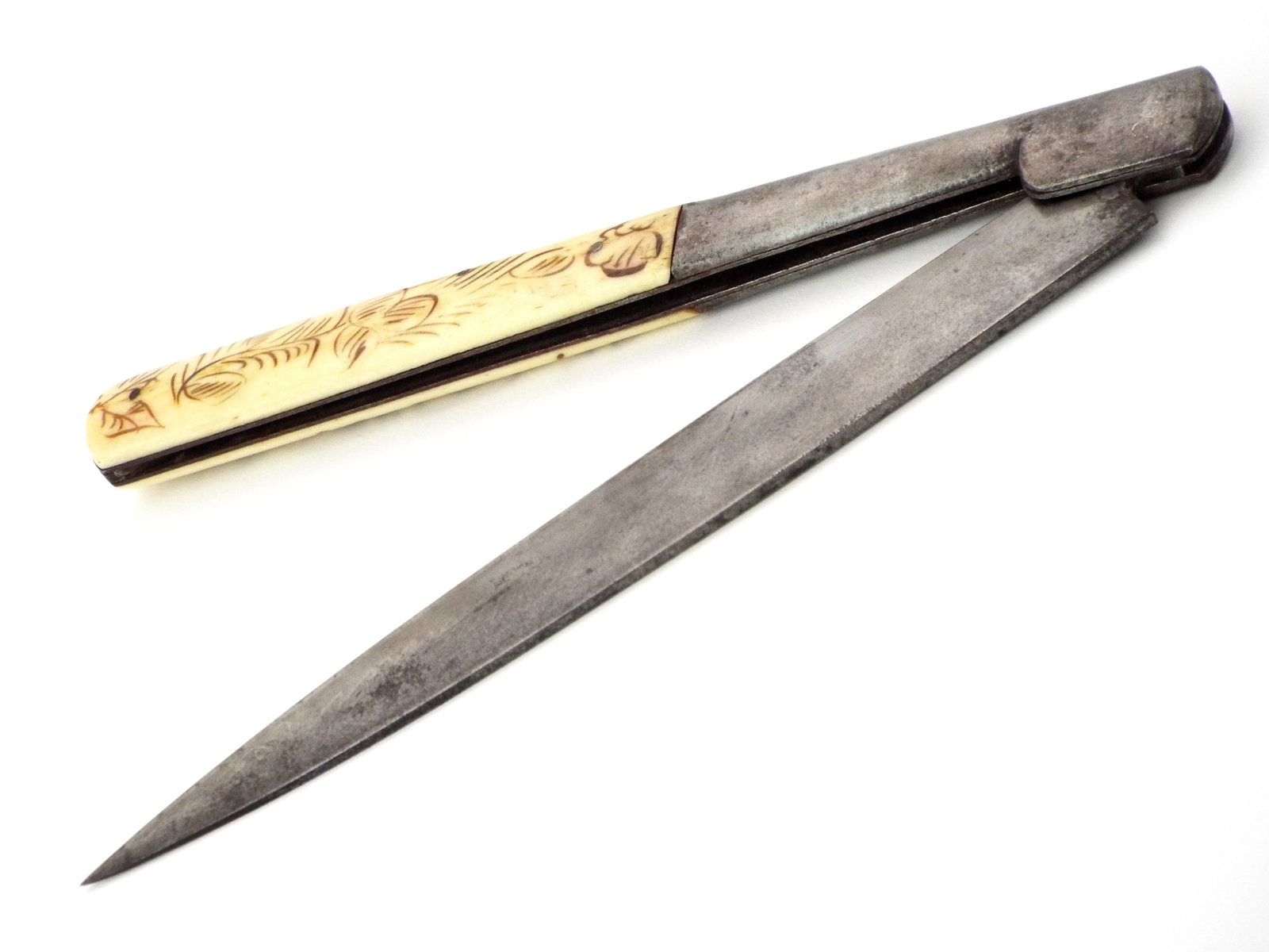 Antique Large Corsican VENDETTA Knife Full Length 16.5 Inch Blade Length 8 Inches.: Antique Large Corsican VENDETTA Knife Full Length 16.5 Inches, Blade Length 8 Inches.