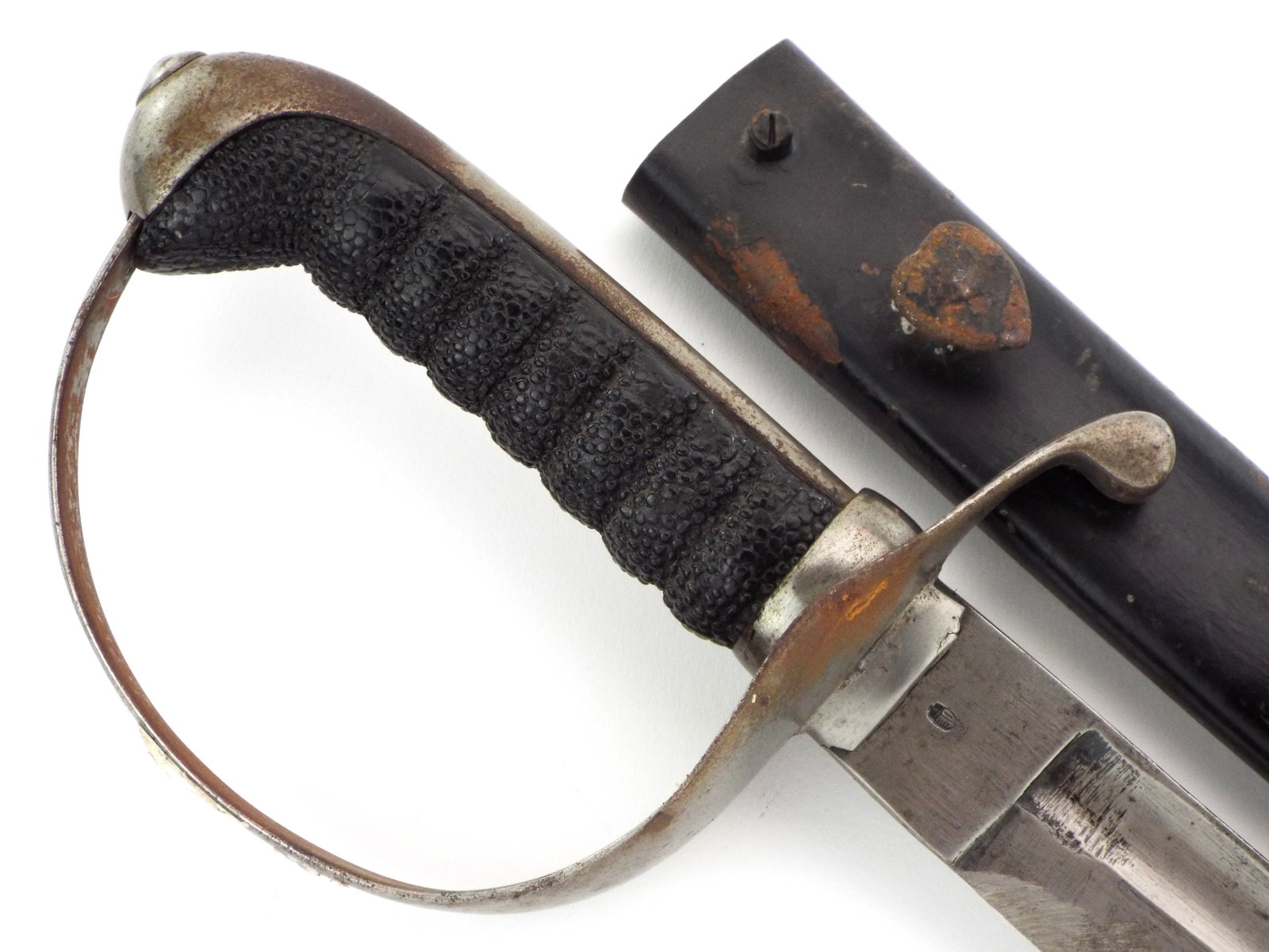 Austro Hungarian WWI Officer's Battle Sword. Maker Marked.: Austro Hungarian WWI Officer's Battle Sword. Maker Marked. Full Length 33 Inches. Blade Length 25 Inches.