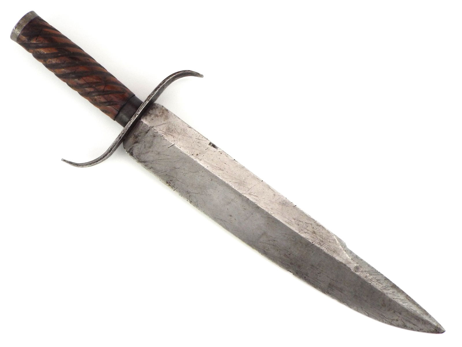 Antique American Civil War Era Bowie Knife, Possibly Used By The South With A Very Strong Forged (1 of 14)