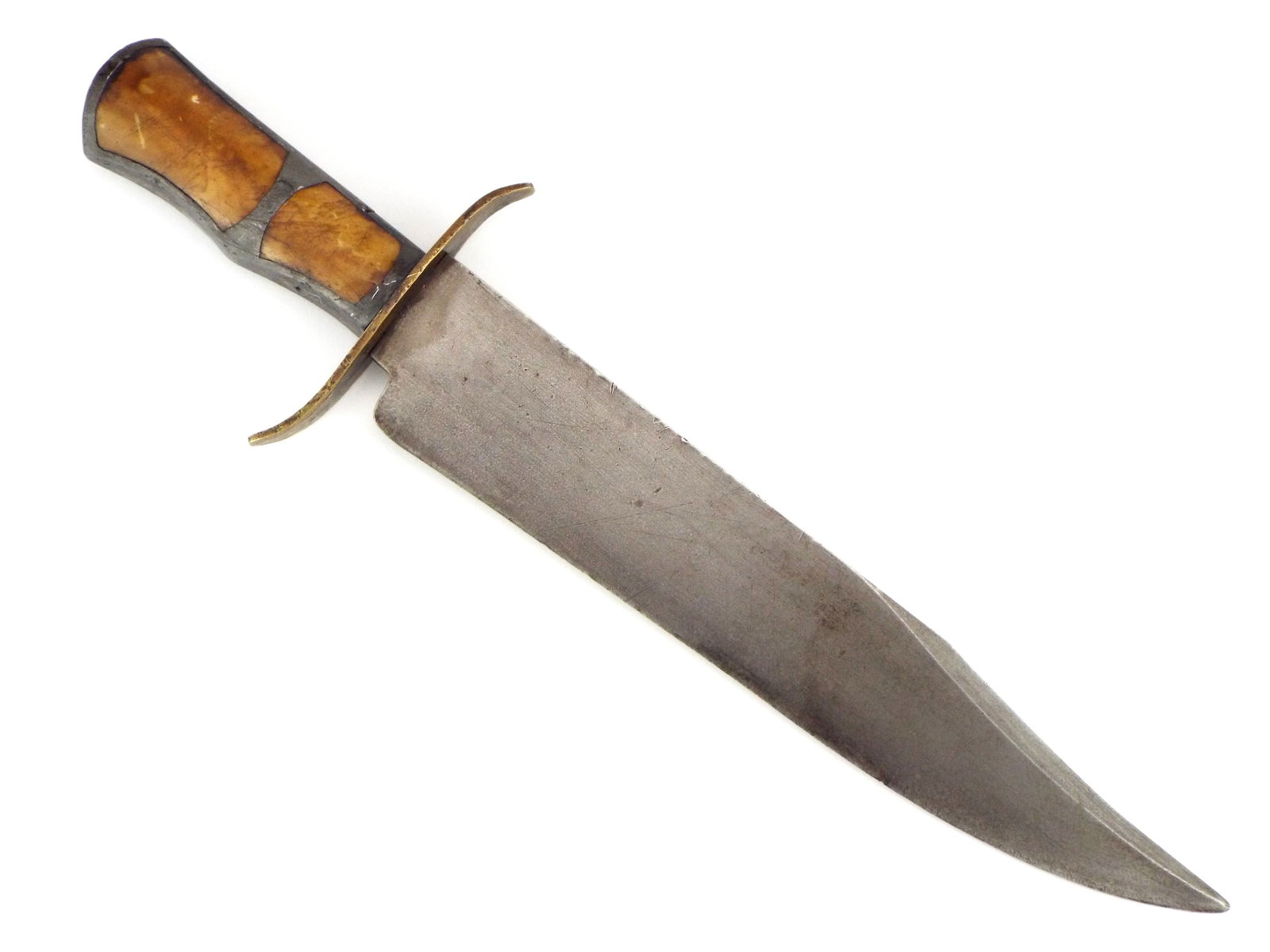 Antique American Civil War Era Bowie Knife Possibly Used By The South With A Very Strong Forged (1 of 14)