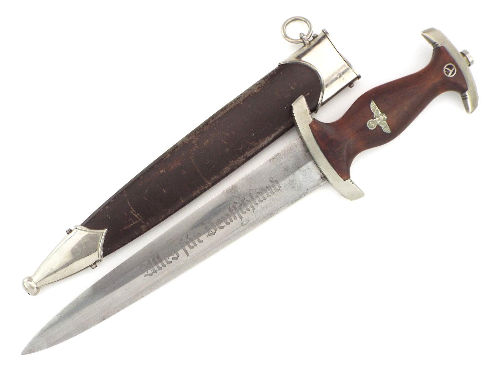 German WWII SA Dagger By RARE Maker WAGNER & LANGE SOLINGEN. (1 of 15)