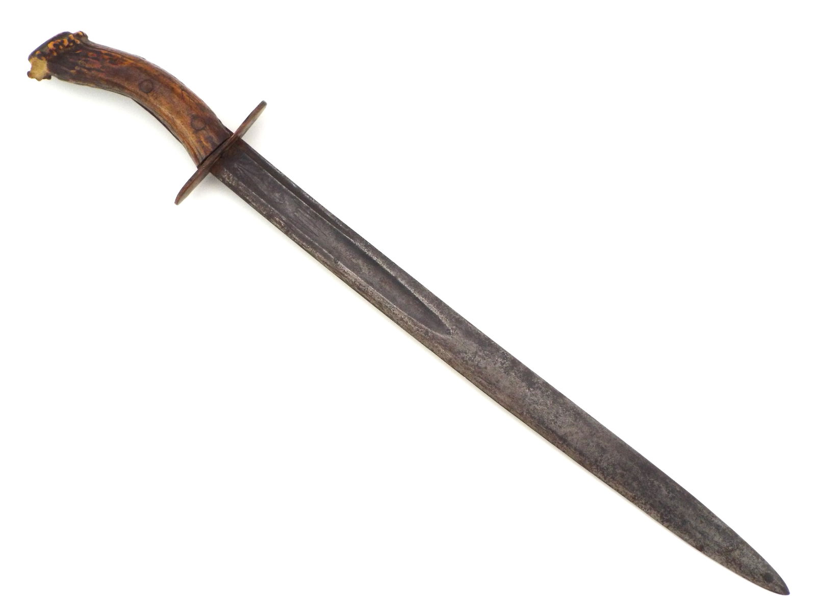 Antique American Civil War Confederate Soldier's Homemade Fighting Knife. (1 of 16)