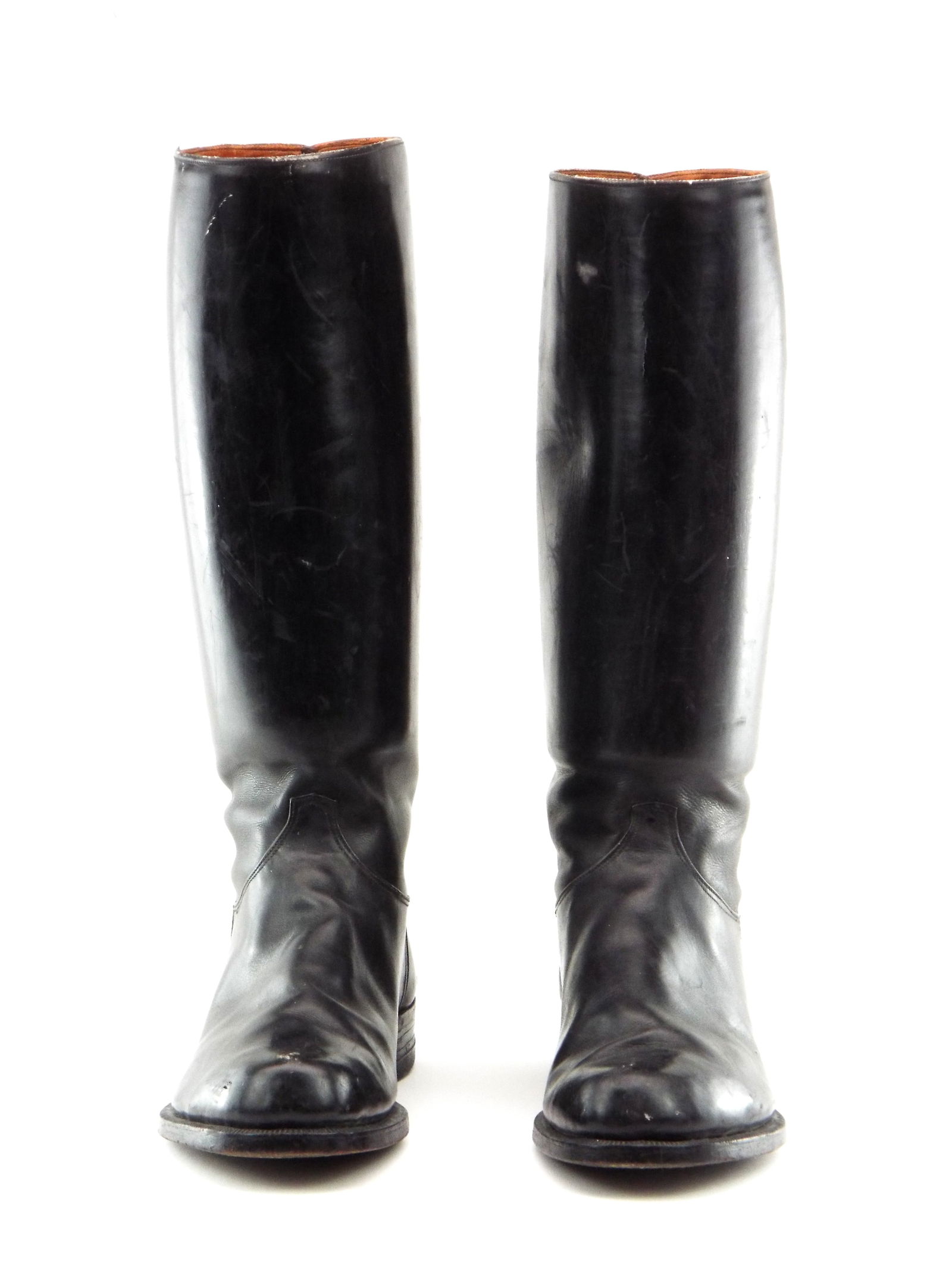 German WWII Wehrmacht Or SS Black Leather Uniform Boots. (1 of 18)