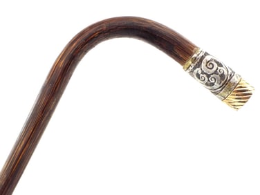 Nice American Walking Cane with Coin.