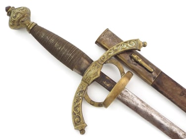 Antique Victorian era Military Marked Sword. Probably Scottish