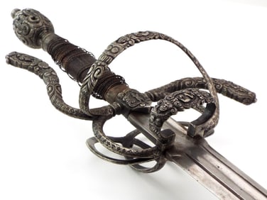 Unique and Highly Elaborate 17th-18th C. Nobleman's Rapier Sword