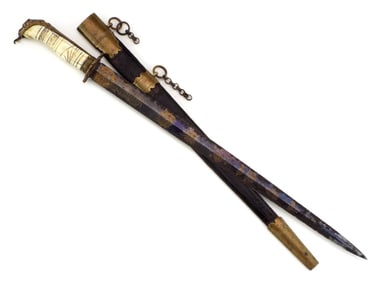 Exceptionally Rare Naval Early 19 Century Officer’s Dirk To A High Ranking Mason, Rare Naval Early