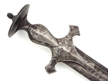 Antique Islamic Mughal Mogul Indian Tulwar Shamshir with Strong Marked Blade.Full Length 32 inch