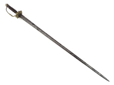 Very RARE American Revolution Horseman's Sword Rapier Possibly American Made. Presenting a double