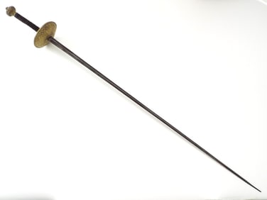 Spanish 19th C. Dueling Fencing Sword Epee Real Old Sharp Point. Swords Like This Were Also Used In