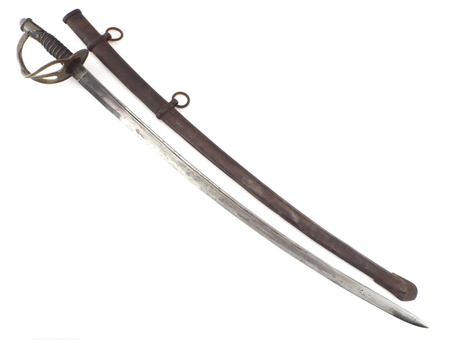 Antique Unusual American Civil War era Cavalry Batle Sword. Ricasso Marked on both sides (1 of 18)