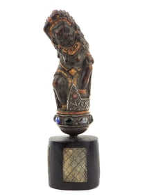 Large Unique And Intricately Designed Baline Kris Handle Features Raksasa Ratmaja Motif