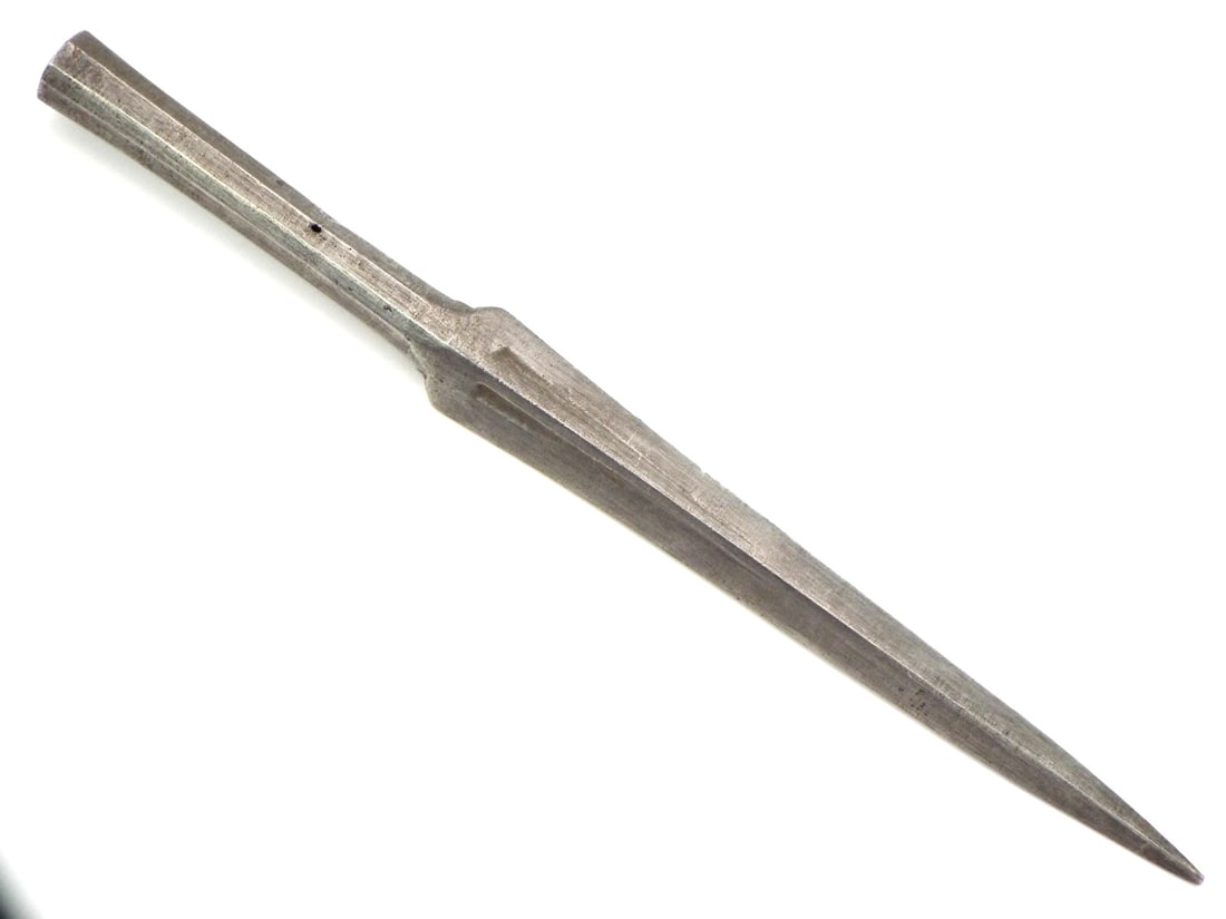 RARE Antique Indian Islamic Mogul Warrior ARMOR PIERCING  Spear, Lance Head. Possibly WOOTZ (1 of 17)