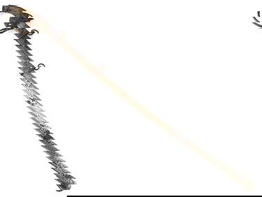 RARE Antique 19th C. Ottoman Turkish Officers Sword Islamic Symbols to Folding Guard (1 of 17)