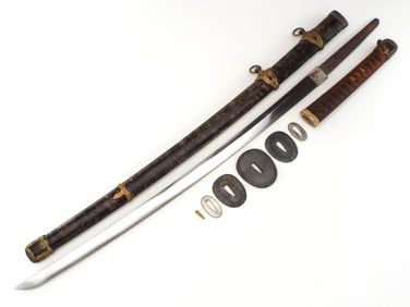Imperial Japanese WWII Navy Hand Forged Kai Gunto Naval Officers Battle Sword