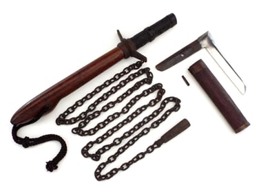 Very Rare Japanese Samurai Kusarigama Chain Sickle