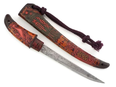 Exceptionally RARE Japanese Ainu People Tanto Kaiken